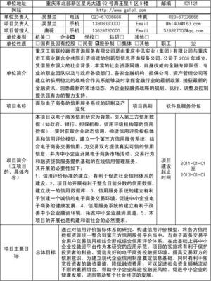 重庆市信息产业发展专项资金（软件和服务外包类）项目申报概要